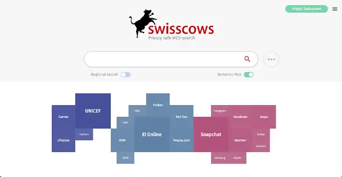 محرك بحث Swisscows