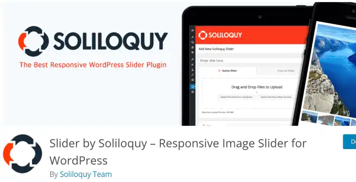 البرنامج المساعد Soliloquy لمواقع WordPress