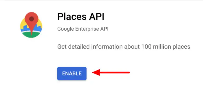 تمكين Places API