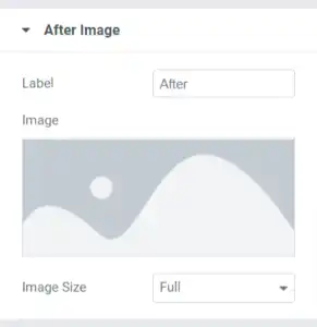 قسم After Image في علامة تبويب المحتوى في أداة مقارنة الصور